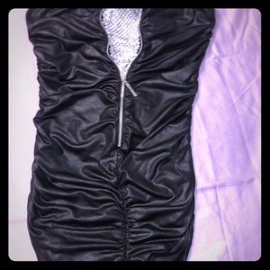 Strapless fitted blouse